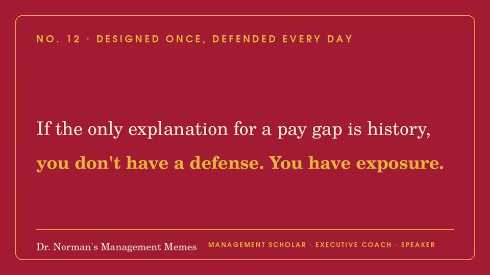 Quote card: Designed Once, Defended Every Day